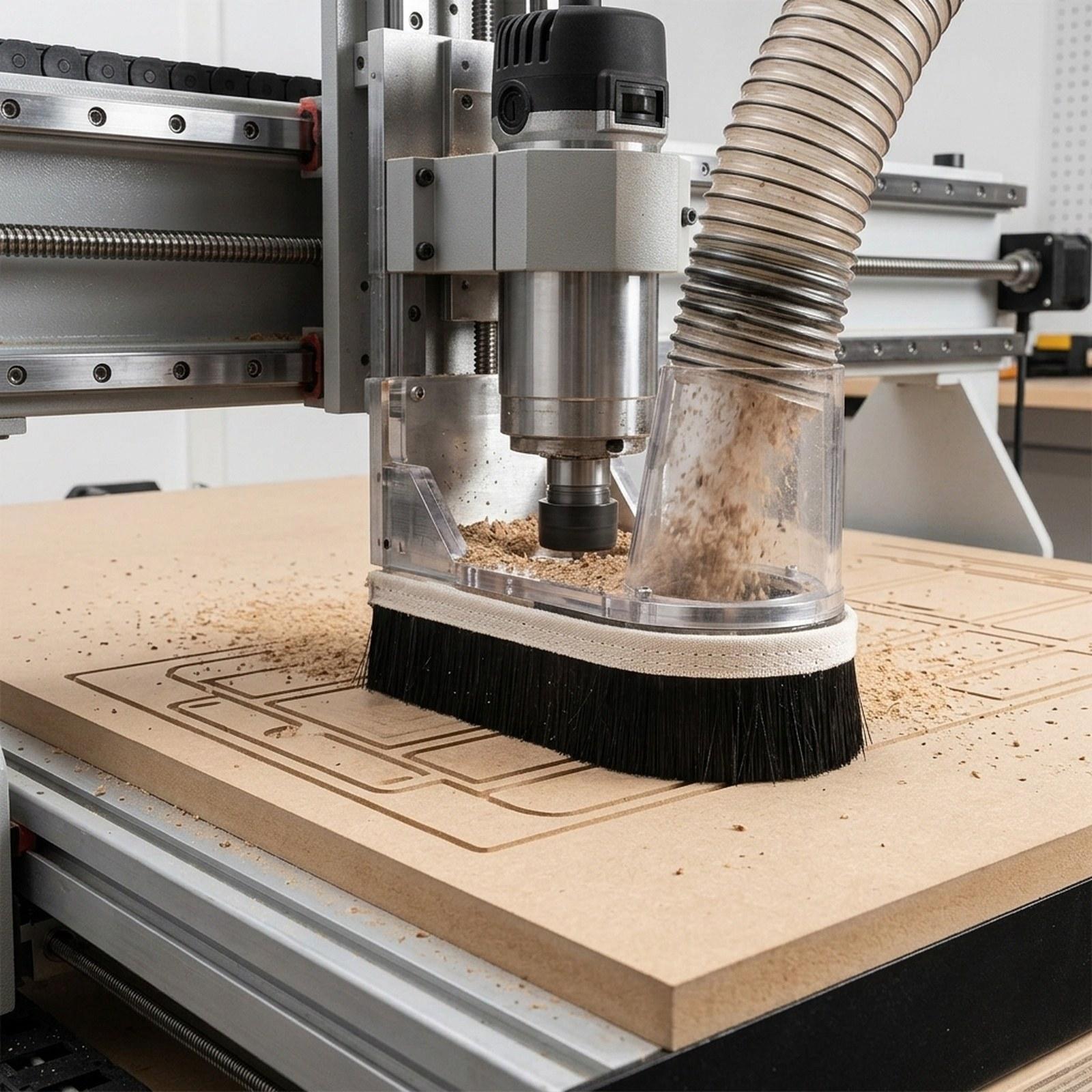 Dust Shoe Cnc - Spazzola per vuoto CNC di ricambio