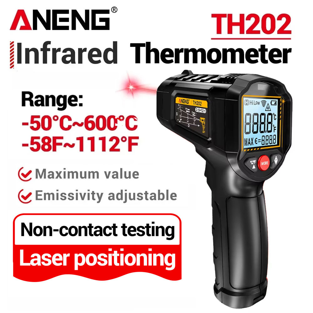 Industrial Laser Blaster - Termometro a Infrarossi Senza Contatto ANENG