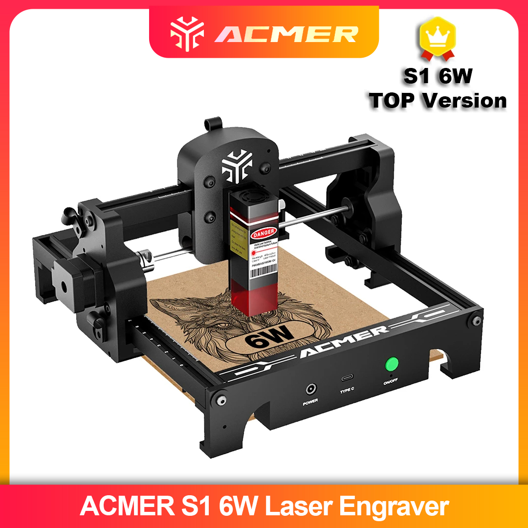 Industrial Laser Equipment - ACMER S1 2.5/3.5/6W Macchina per incisore