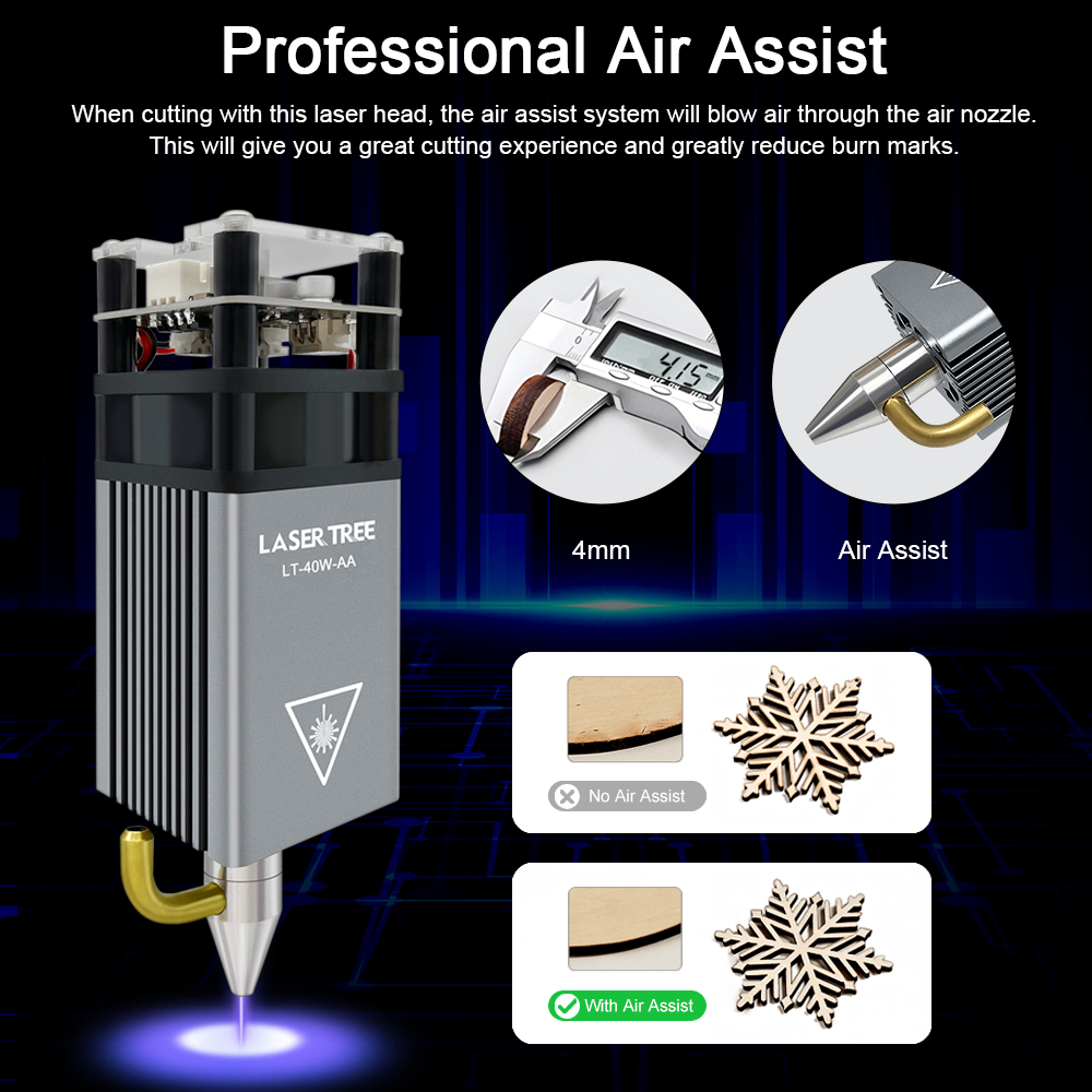 LASER TREE 5W Air Assist Ugell - Industrial Laser Engraver recensione e prezzo