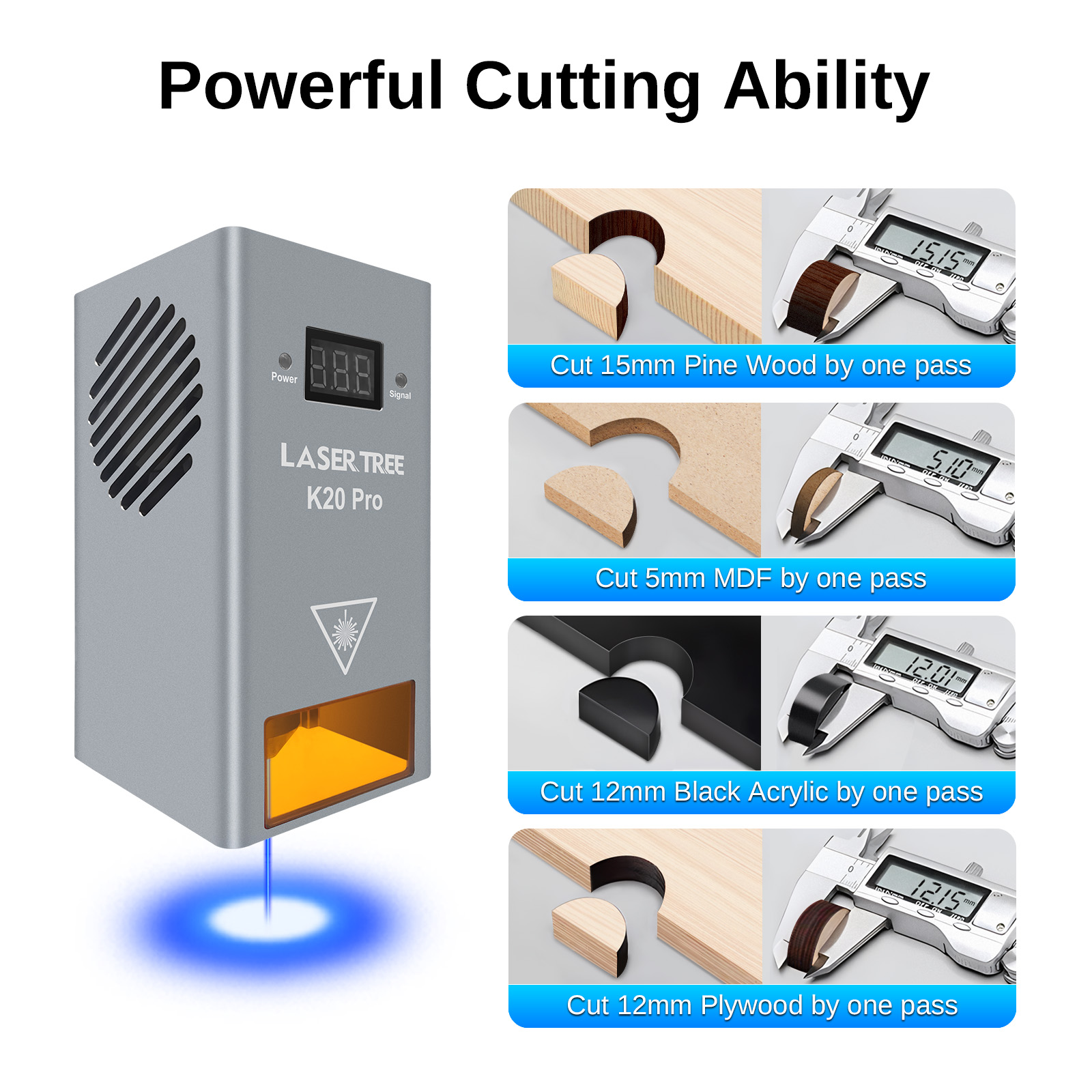LASER TREE K20 Testa laser a p - Industrial Laser Engraver recensione e prezzo