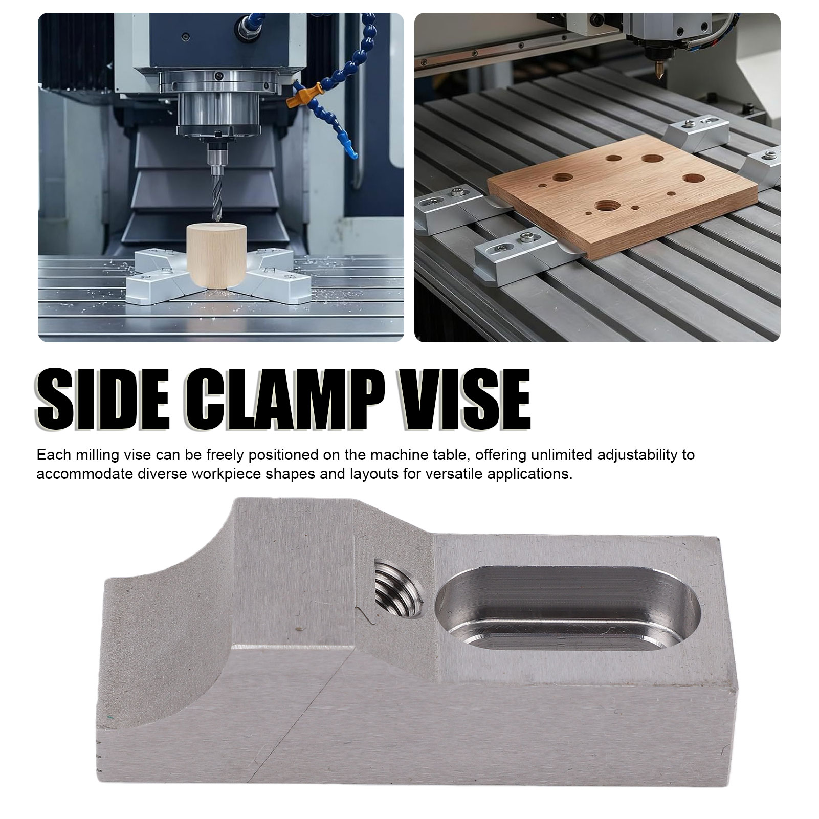 2 morsetti laterali S136H in a - Cnc Milling Machine recensione e prezzo