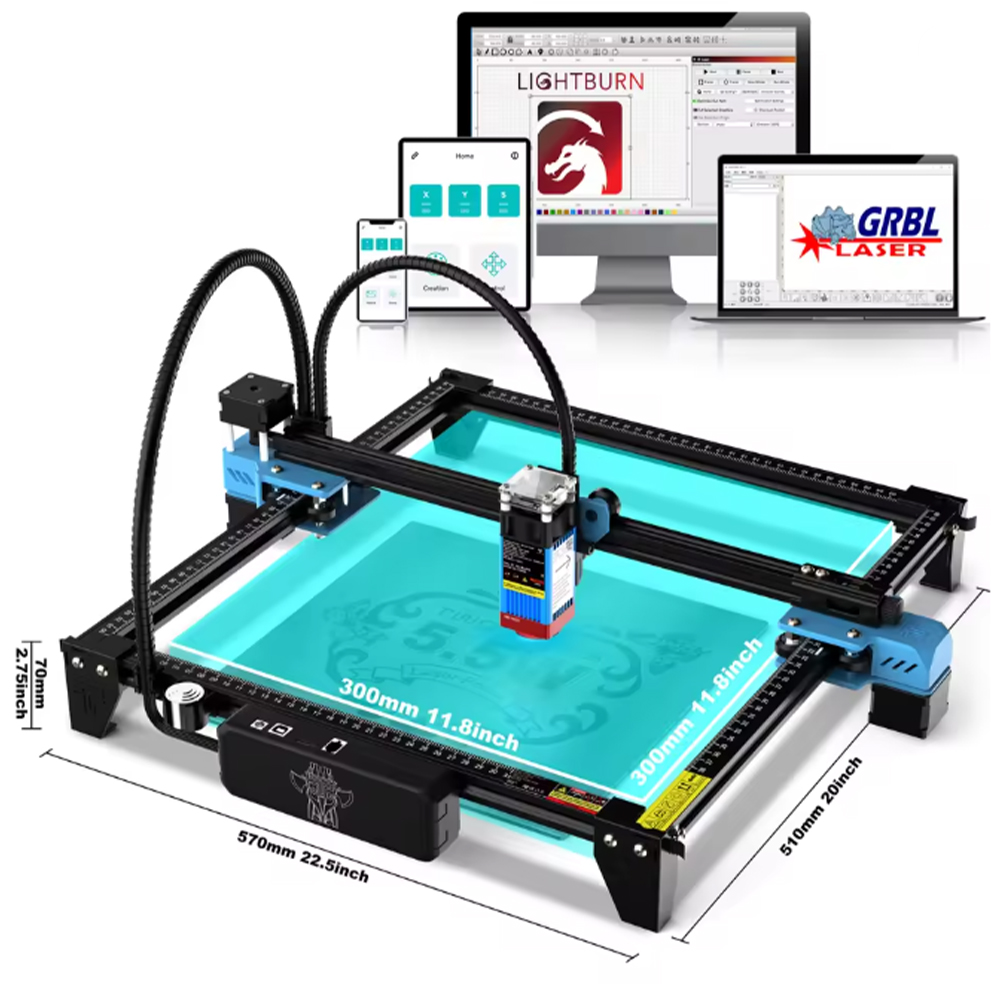 TwoTrees TTS-55 Pro/TTS-10 Pro - Industrial Laser Engraver recensione e prezzo